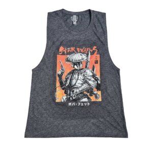 NWOT | Star Wars Boba Fett Ronin Graphic Tank | Charcoal Heather | Size Large